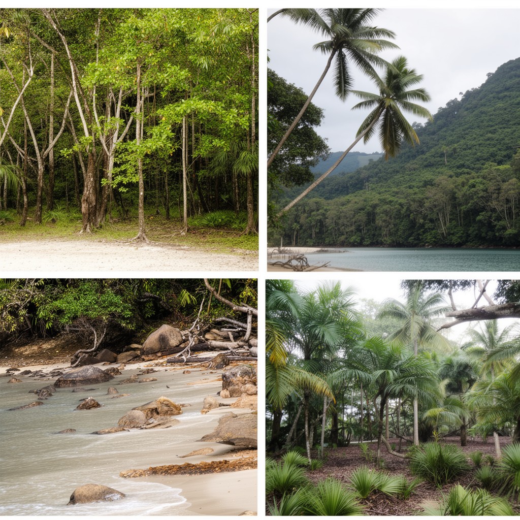 AI-generated illustration of Campbell Bay National Park