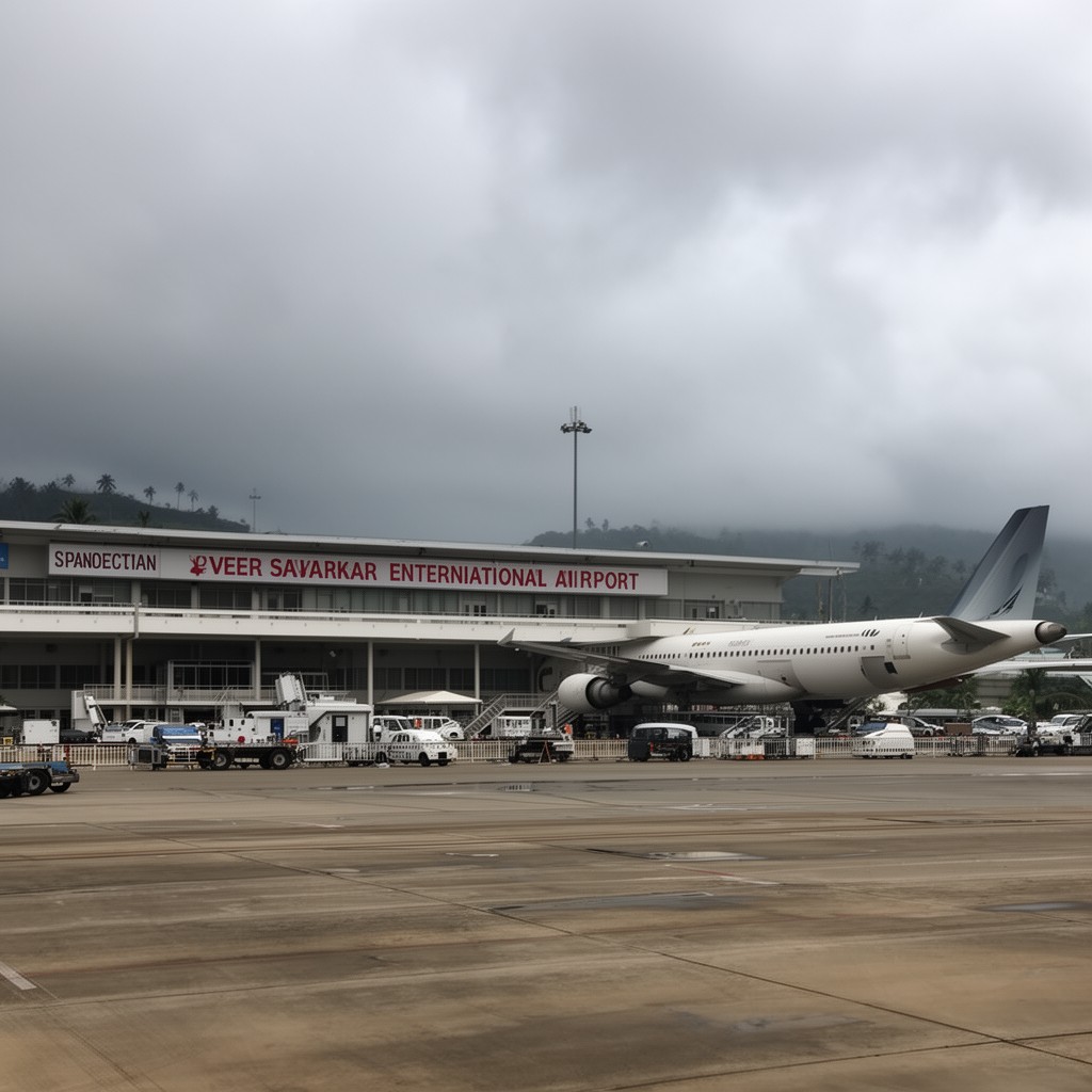 AI-generated illustration of Veer Savarkar International Airport