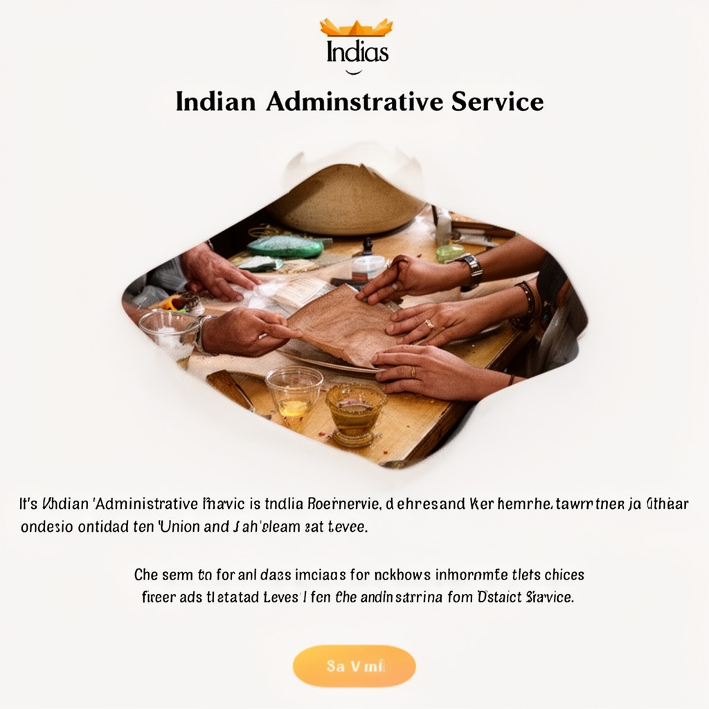 AI-generated illustration of Indian Administrative Service