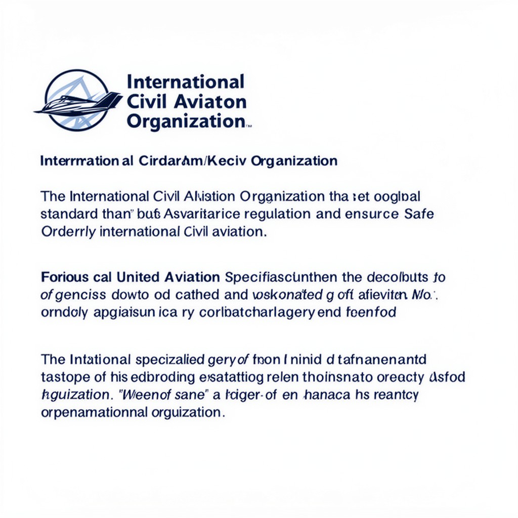 AI-generated illustration of International Civil Aviation Organization