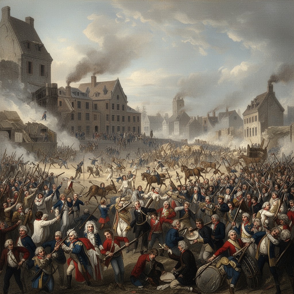AI-generated illustration of Battle of Quebec (1759)