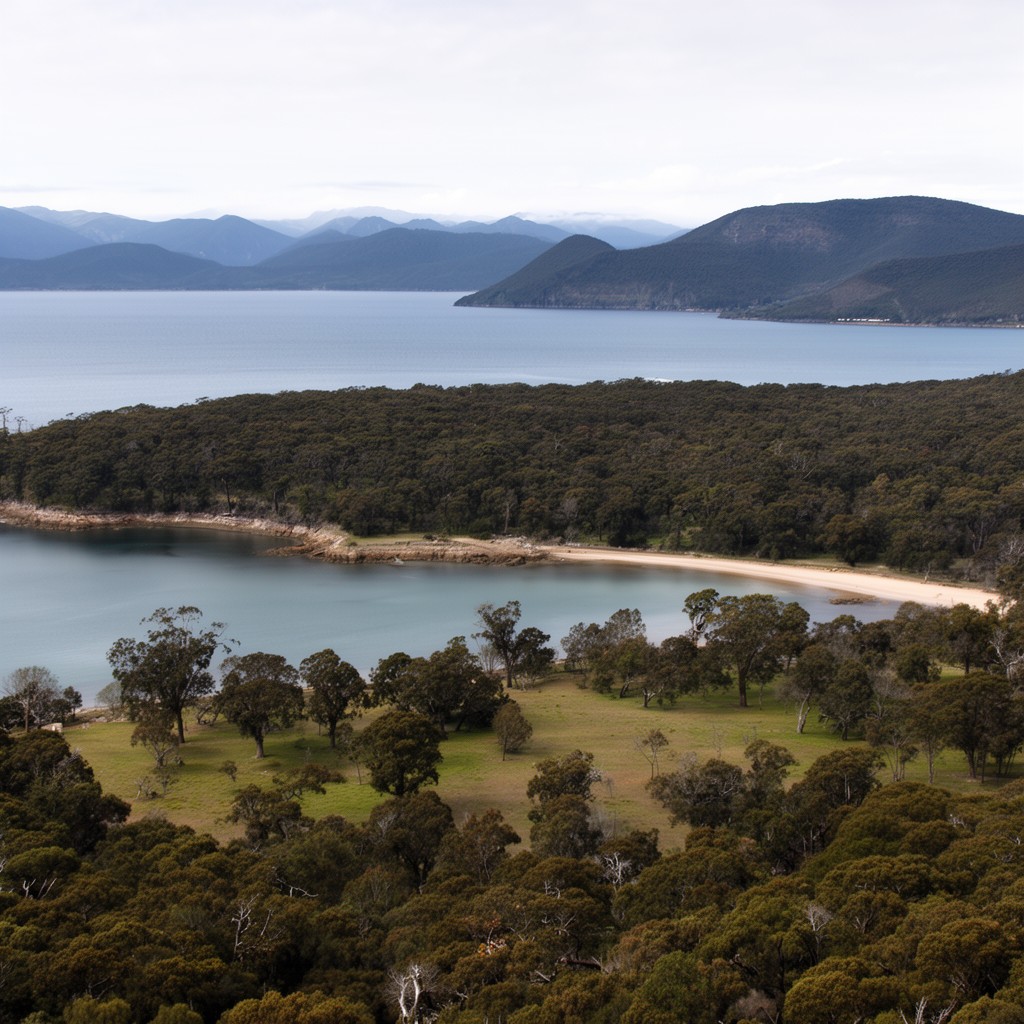 AI-generated illustration of Tasmania