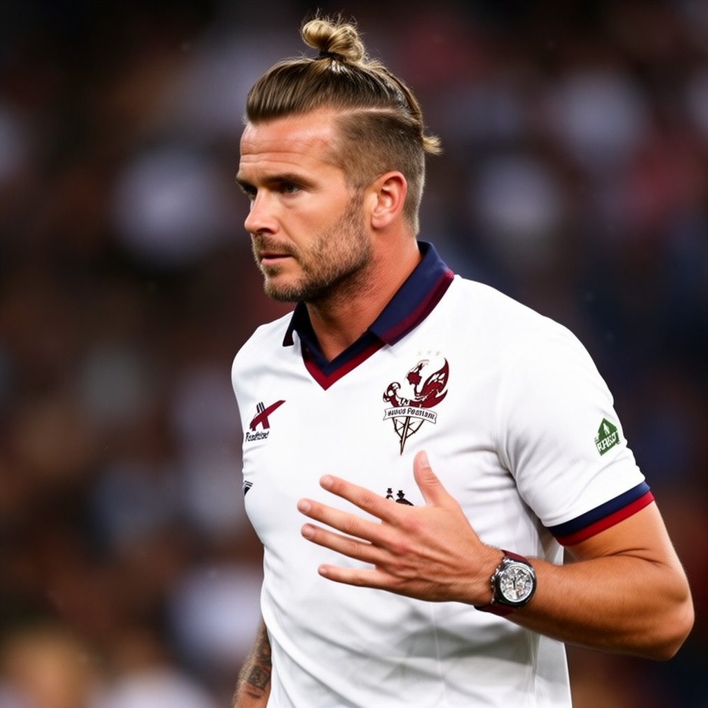 AI-generated illustration of David Beckham