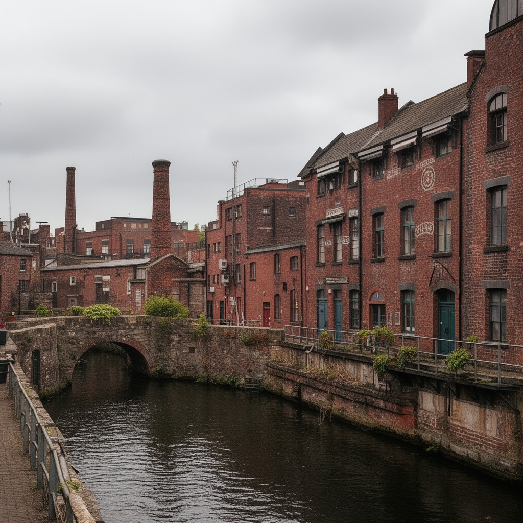 AI-generated illustration of Castlefield