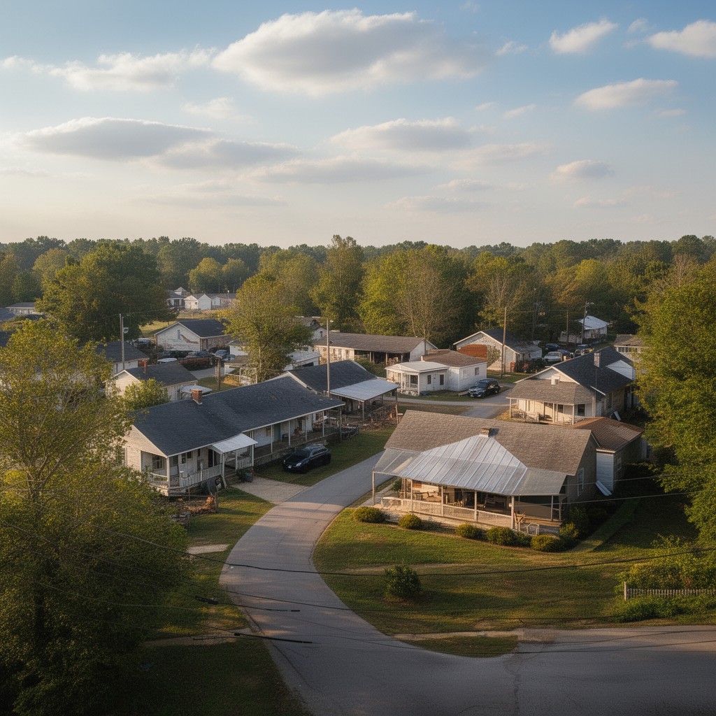AI-generated illustration of Woodbury, Georgia