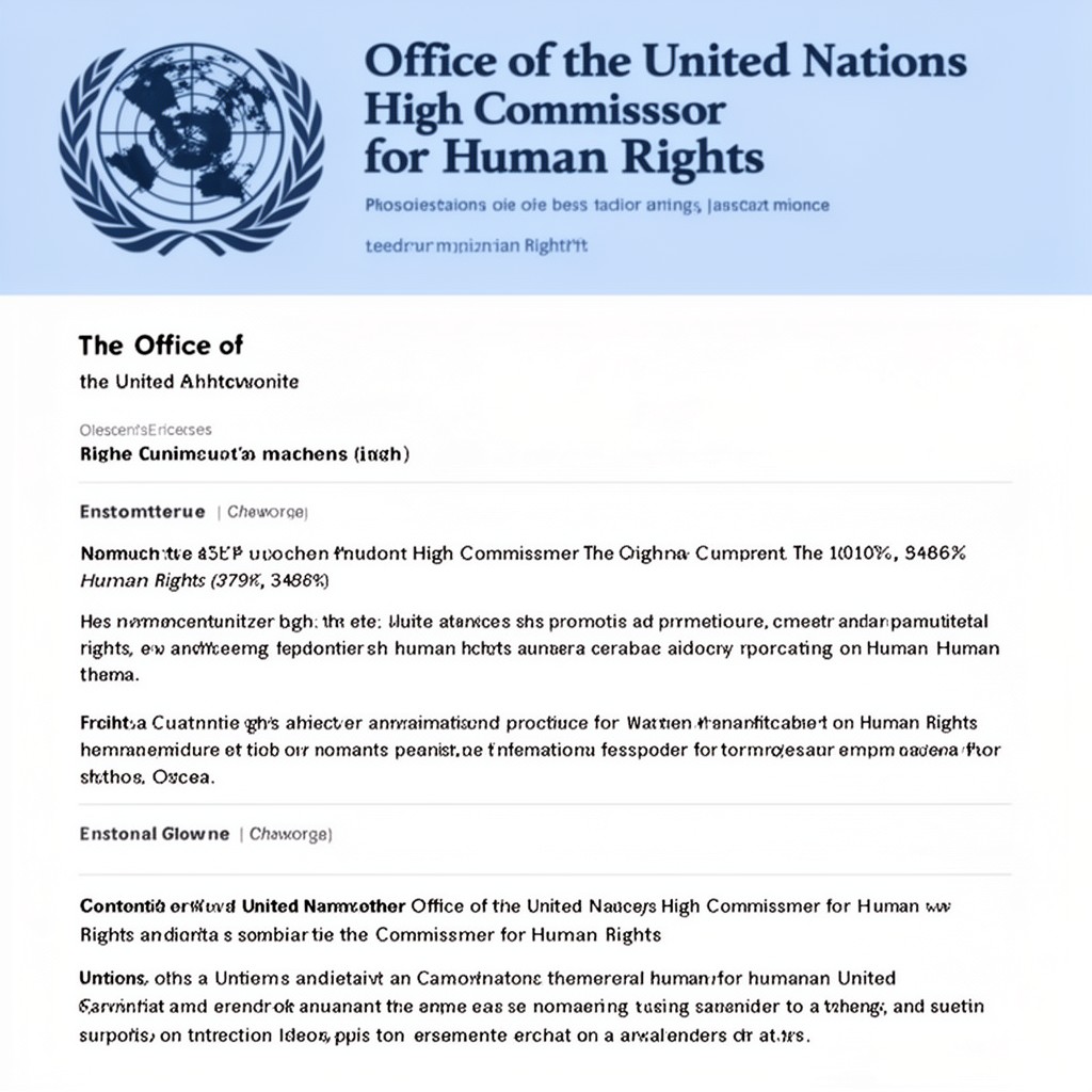 AI-generated illustration of Office of the United Nations High Commissioner for Human Rights