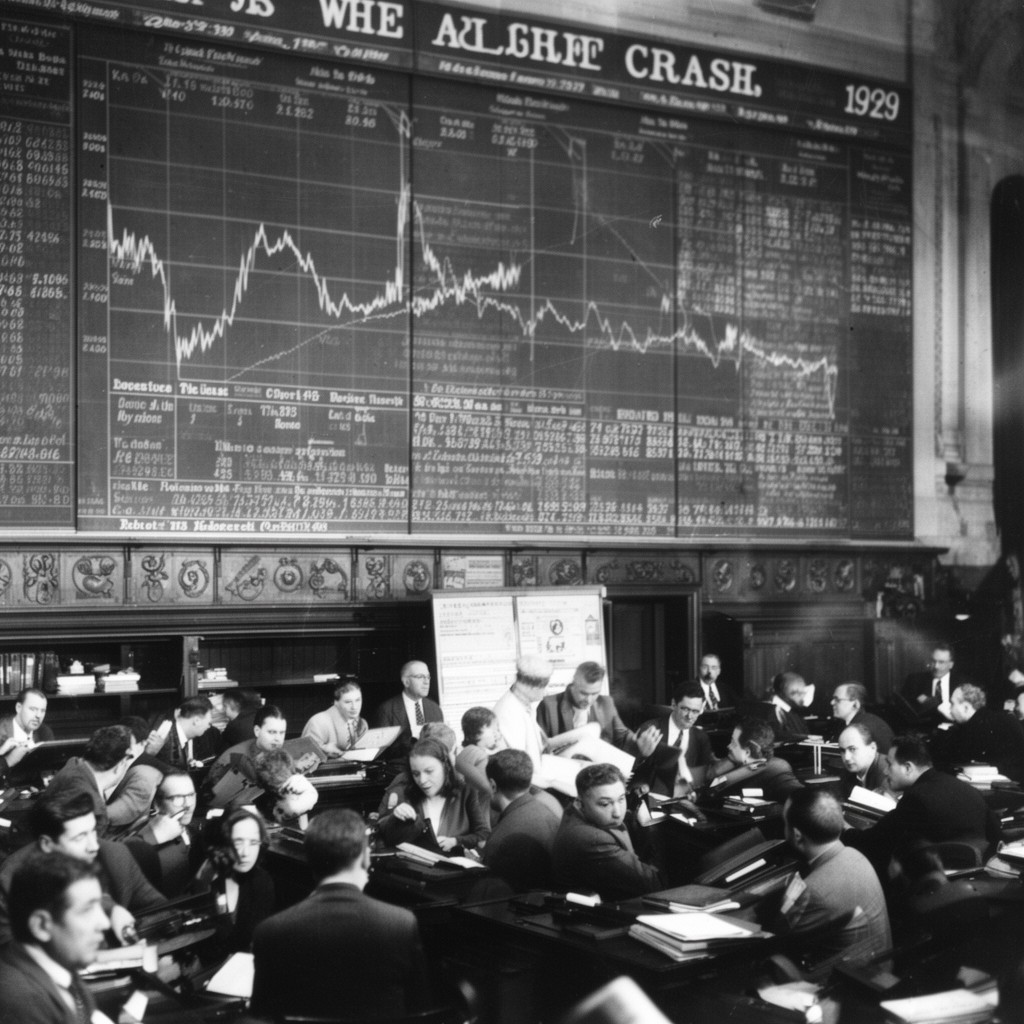 AI-generated illustration of Wall Street Crash of 1929