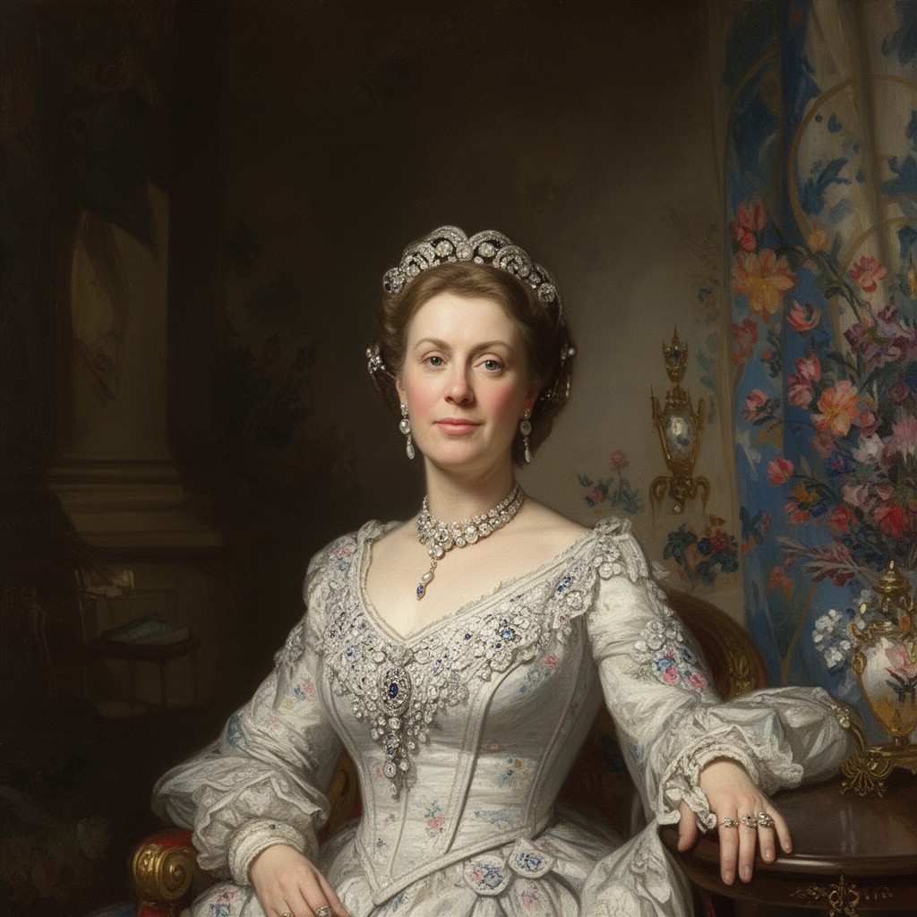 AI-generated illustration of Wilhelmina of the Netherlands