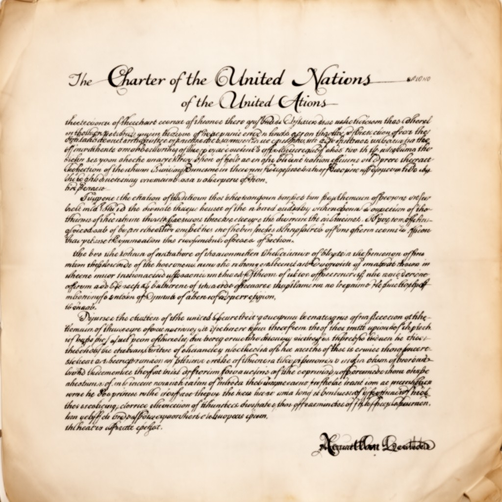 AI-generated illustration of Charter of the United Nations
