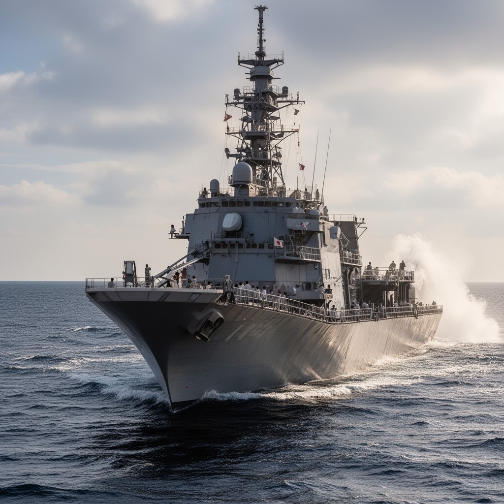 AI-generated illustration of Japan Maritime Self-Defense Force