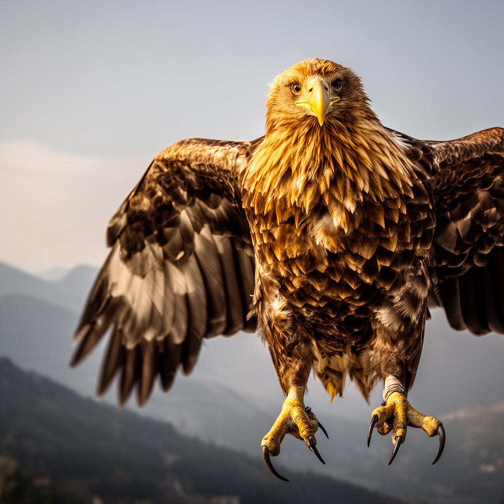 AI-generated illustration of golden eagle