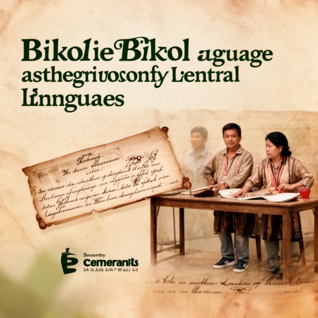 AI-generated illustration of Bikol language