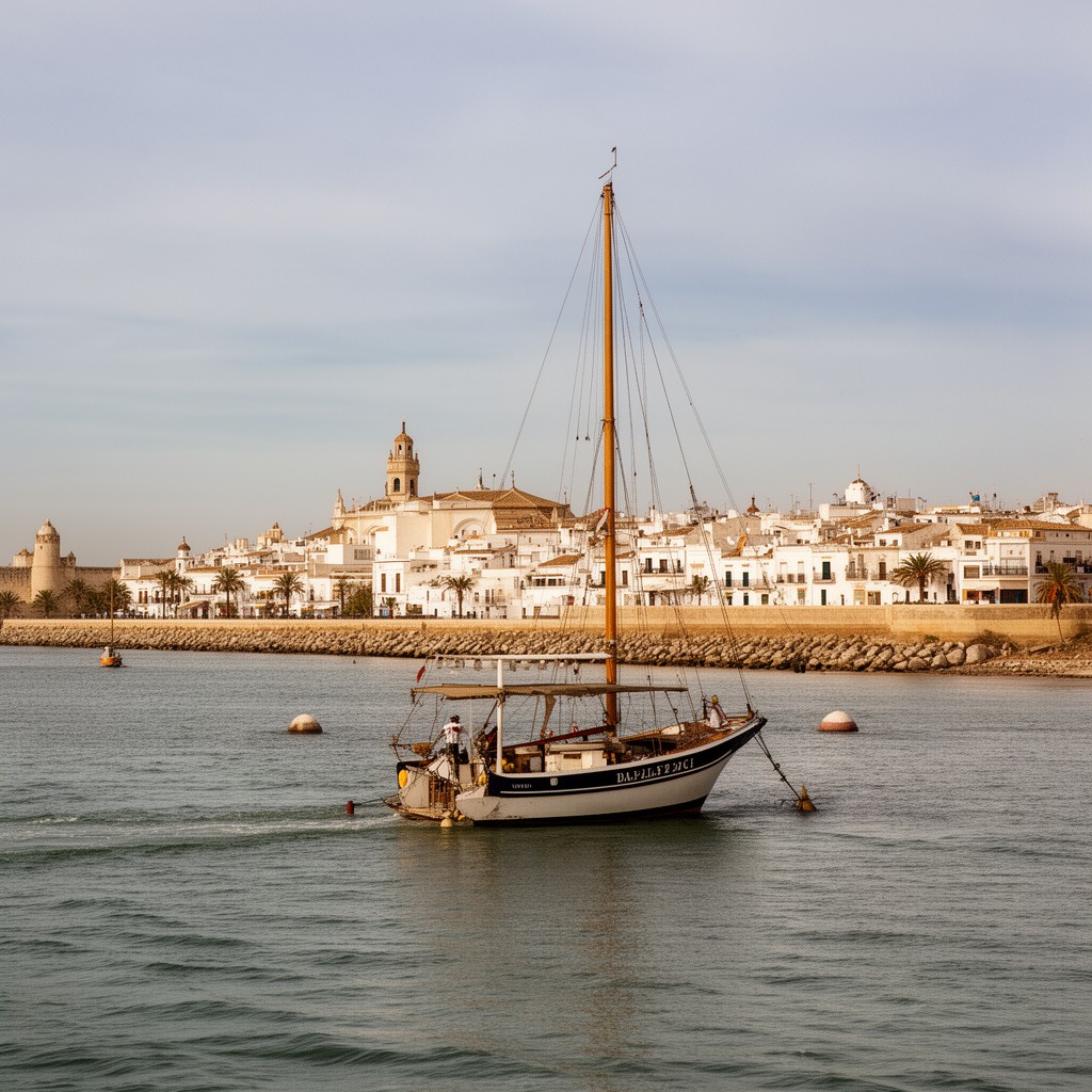 AI-generated illustration of Sanlúcar de Barrameda