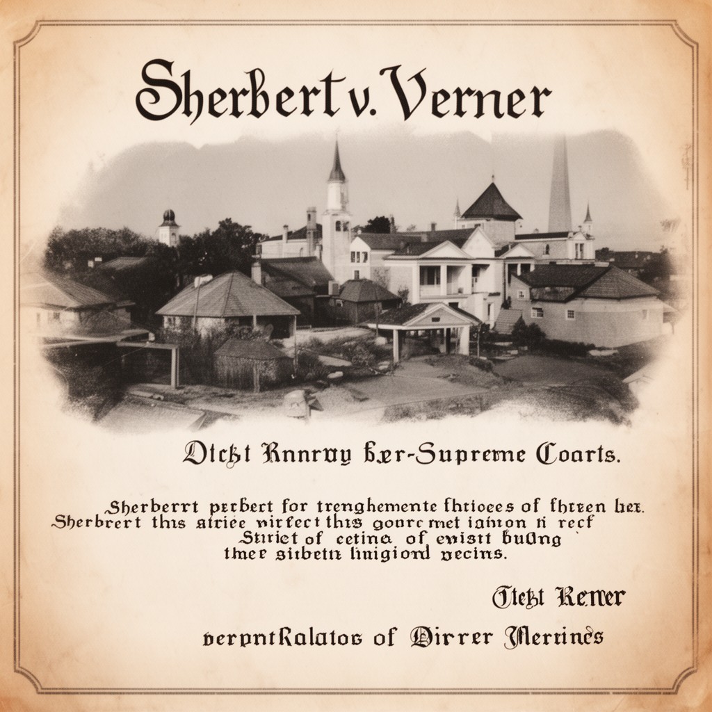 AI-generated illustration of Sherbert v. Verner