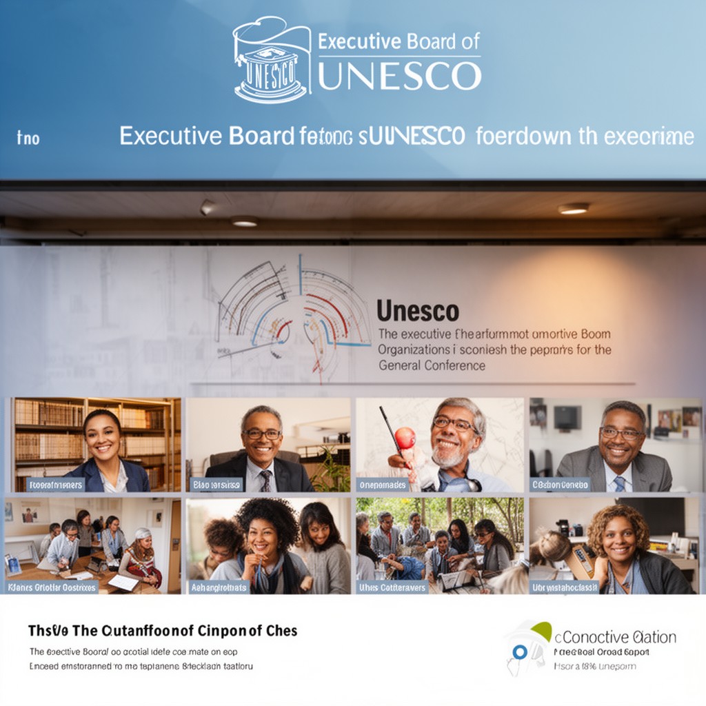 AI-generated illustration of Executive Board of UNESCO