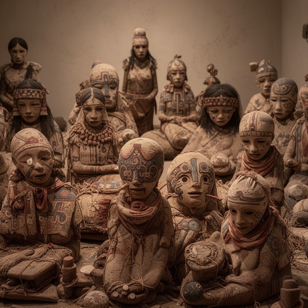 AI-generated illustration of Paracas culture