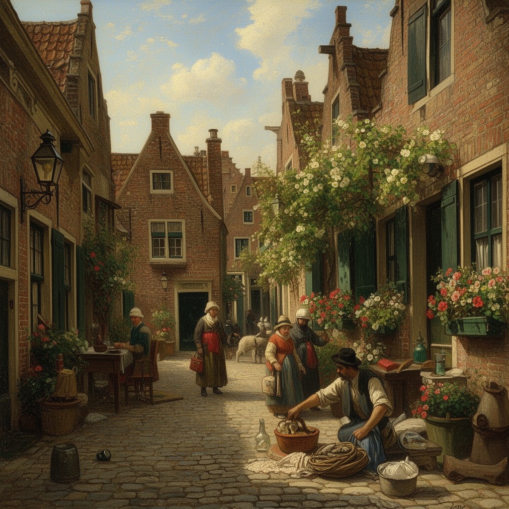 AI-generated illustration of The Little Street