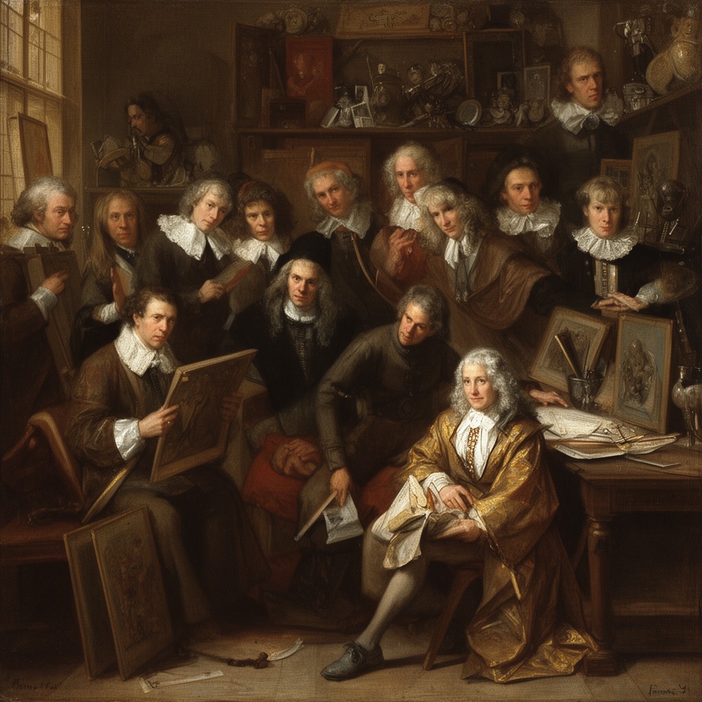 AI-generated illustration of Guild of Saint Luke (Delft)