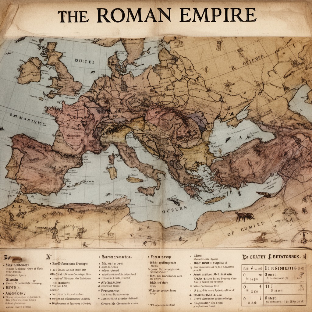 AI-generated illustration of Roman Empire