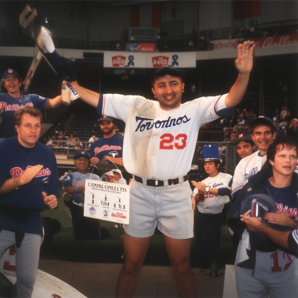 AI-generated illustration of 1993 World Series