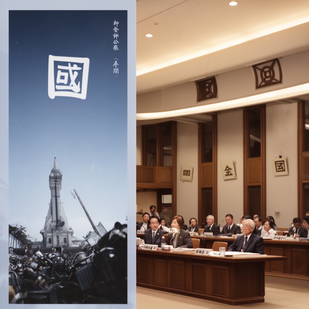 AI-generated illustration of 国会