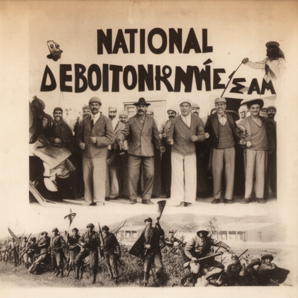 AI-generated illustration of National Liberation Front (EAM)