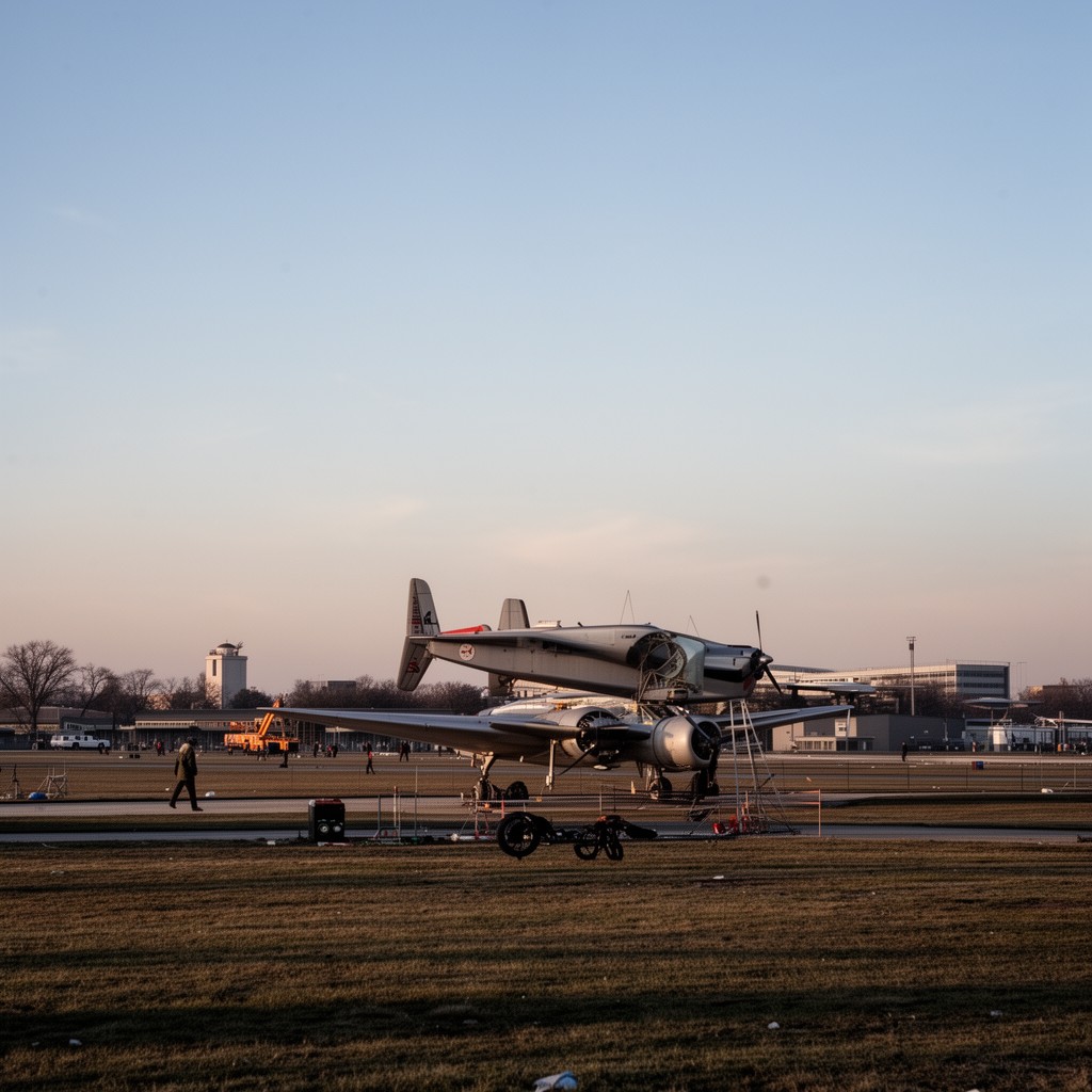AI-generated illustration of Gatow Airfield