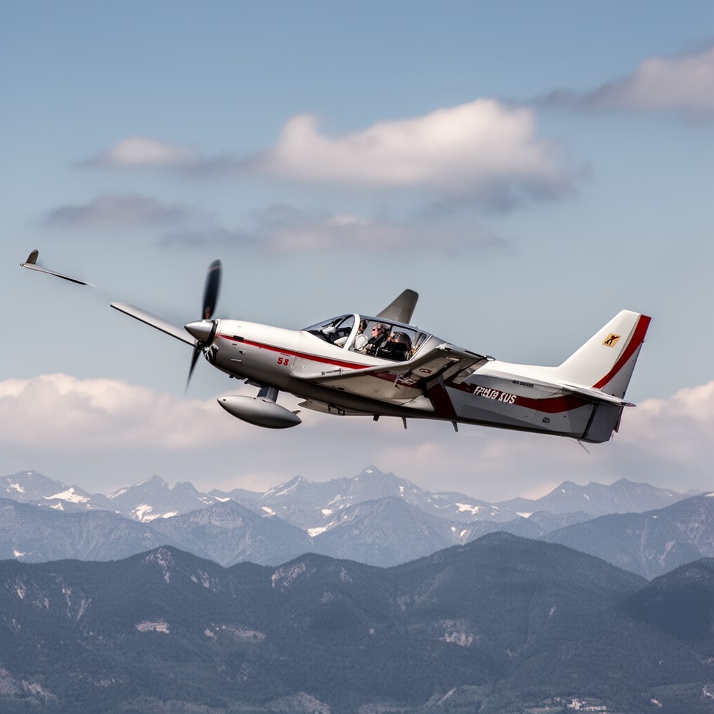 AI-generated illustration of Pilatus PC-21