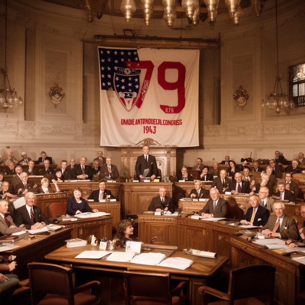 AI-generated illustration of 79th United States Congress