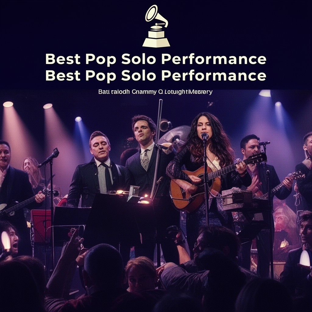 AI-generated illustration of Best Pop Solo Performance