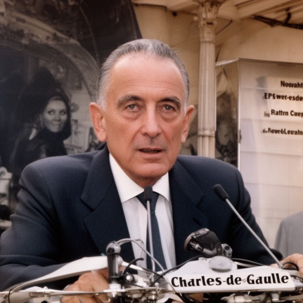 AI-generated illustration of Charles de Gaulle
