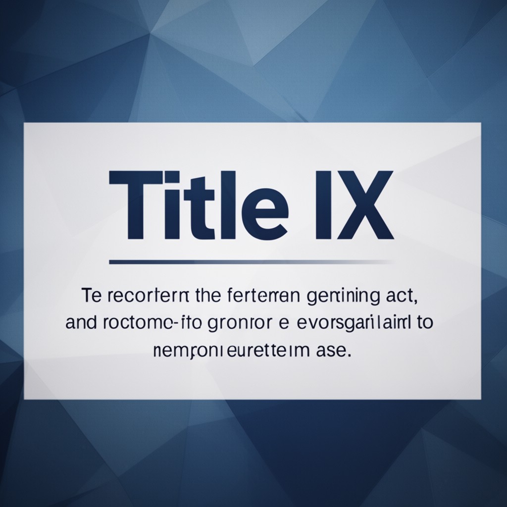 AI-generated illustration of Title IX