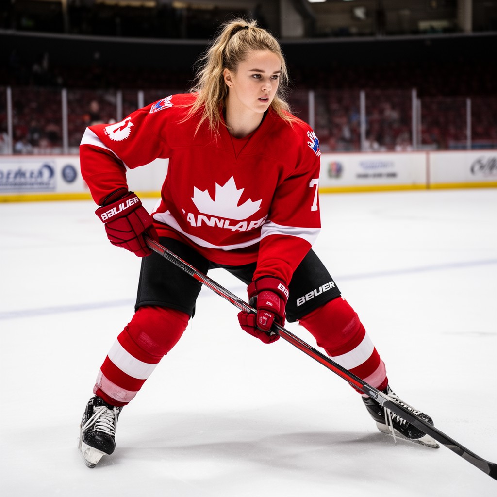 AI-generated illustration of Hayley Wickenheiser