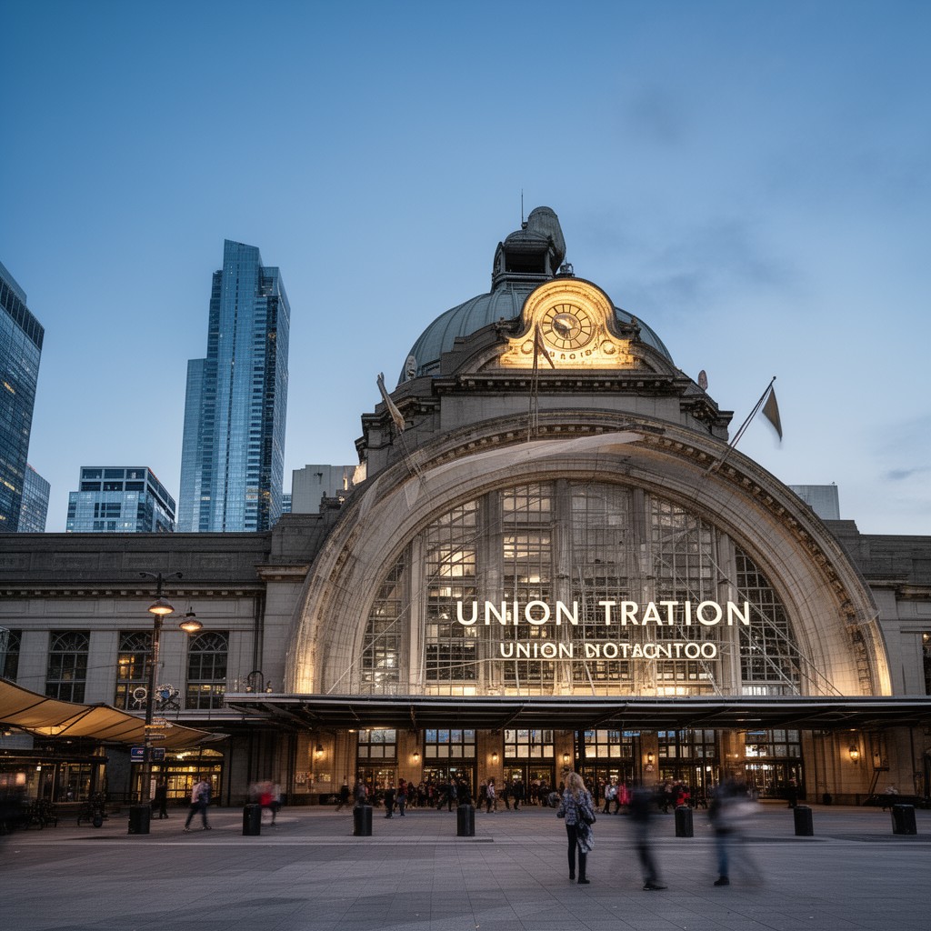 AI-generated illustration of Union Station, Toronto