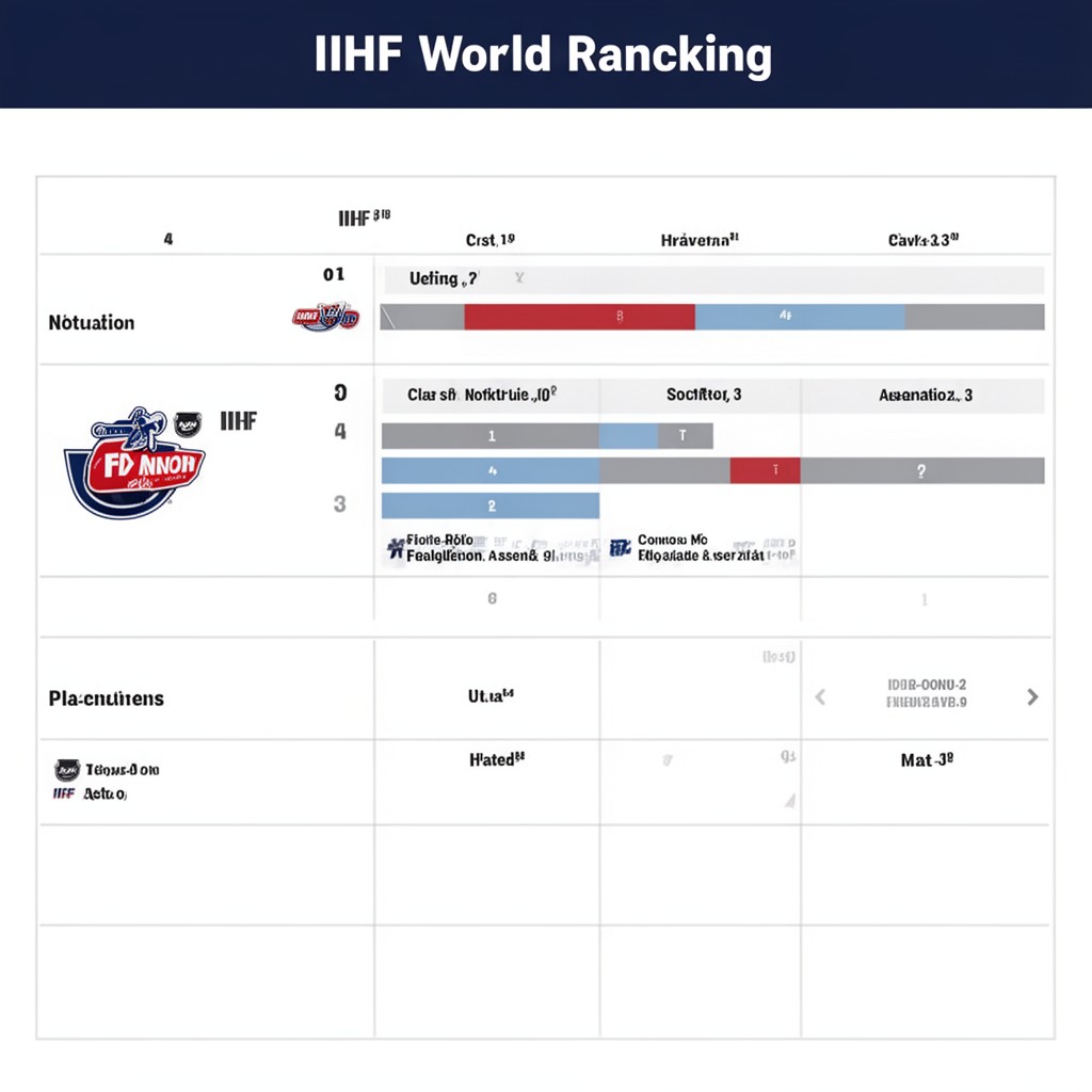 AI-generated illustration of IIHF World Ranking