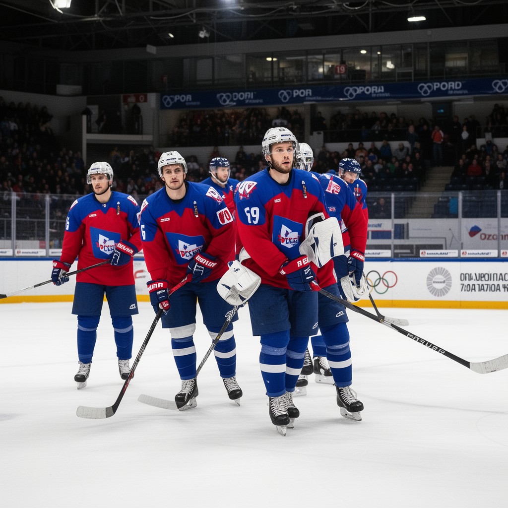 AI-generated illustration of Czech Republic men's national ice hockey team
