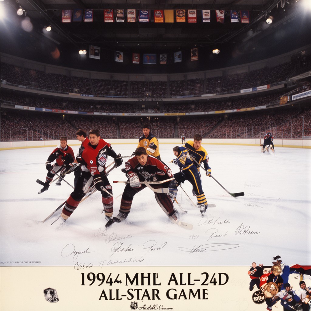 AI-generated illustration of 1994 NHL All-Star Game