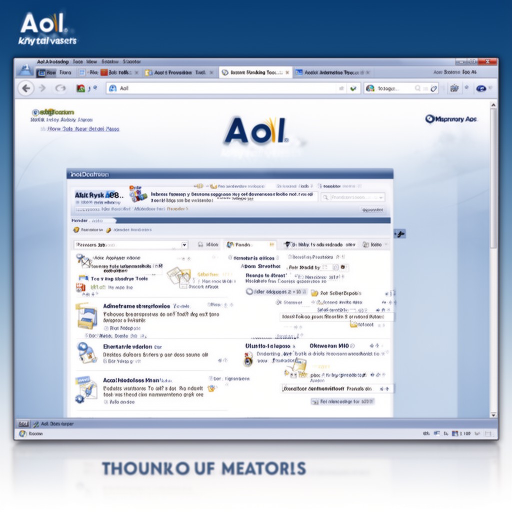 AI-generated illustration of AOL Desktop