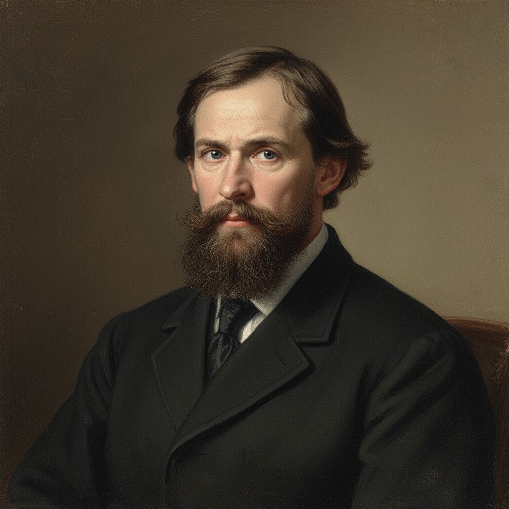 AI-generated illustration of Fyodor Dostoevsky