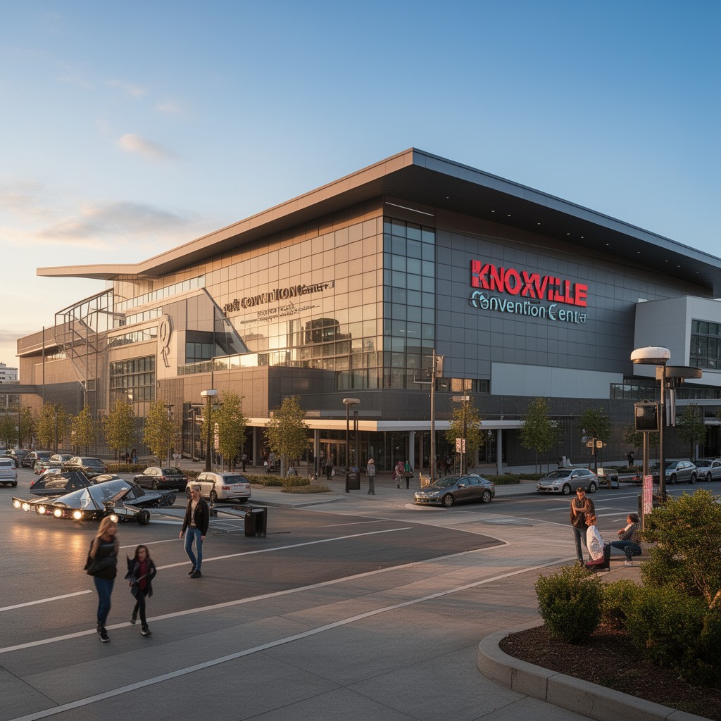 AI-generated illustration of Knoxville Convention Center