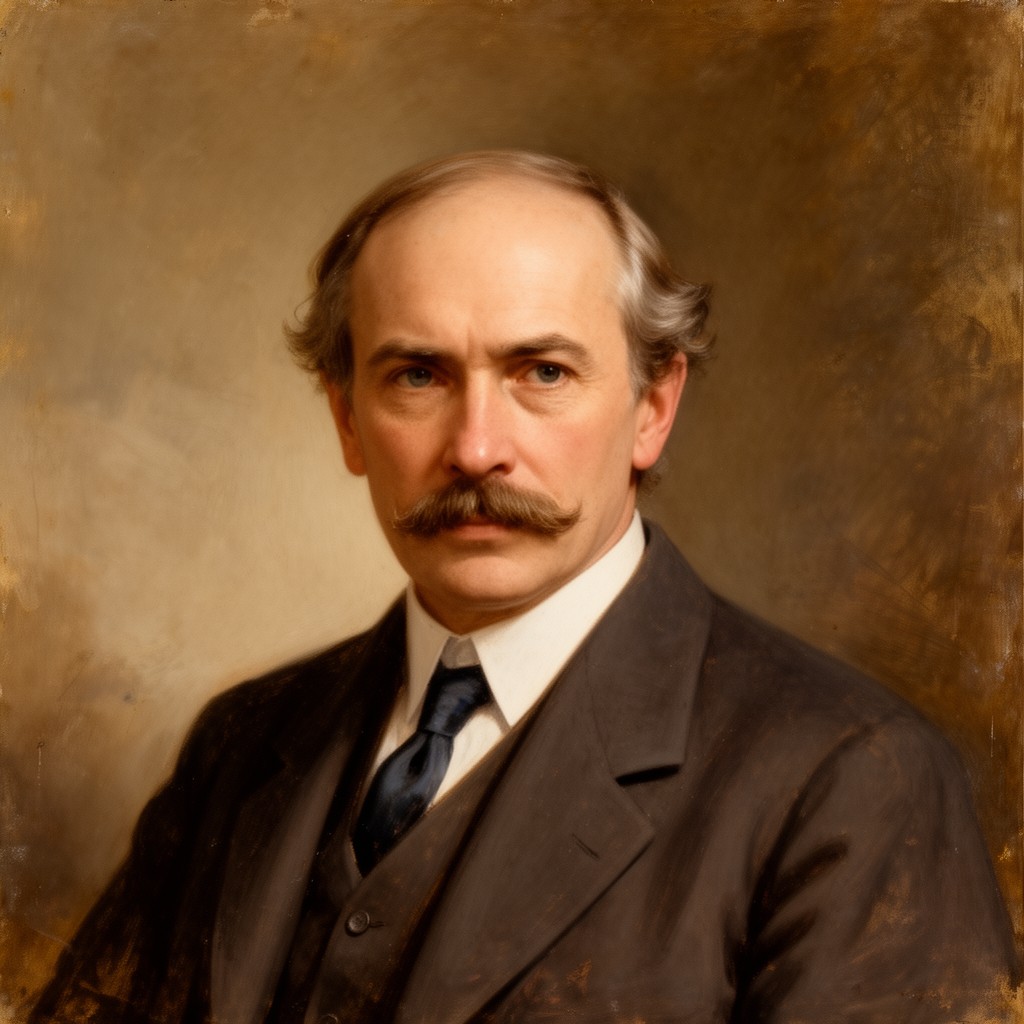 AI-generated illustration of Alfred Marshall