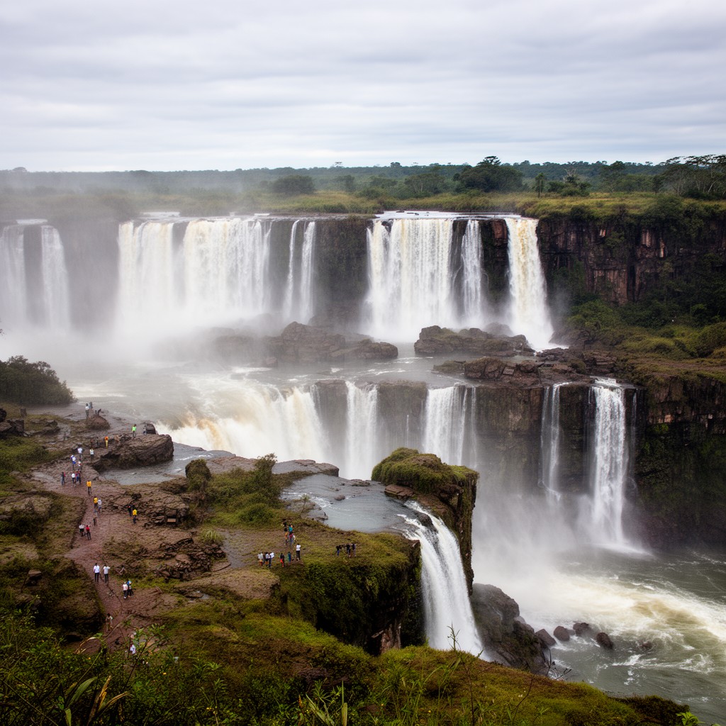 AI-generated illustration of Iguazu Falls
