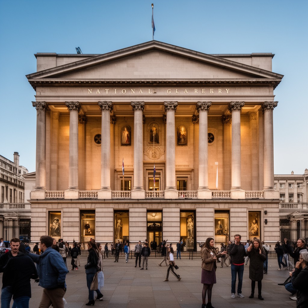 AI-generated illustration of National Gallery