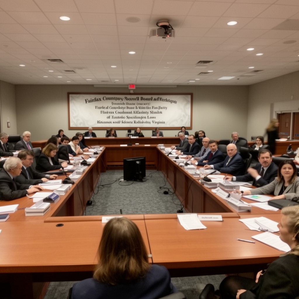 AI-generated illustration of Fairfax County Board of Supervisors