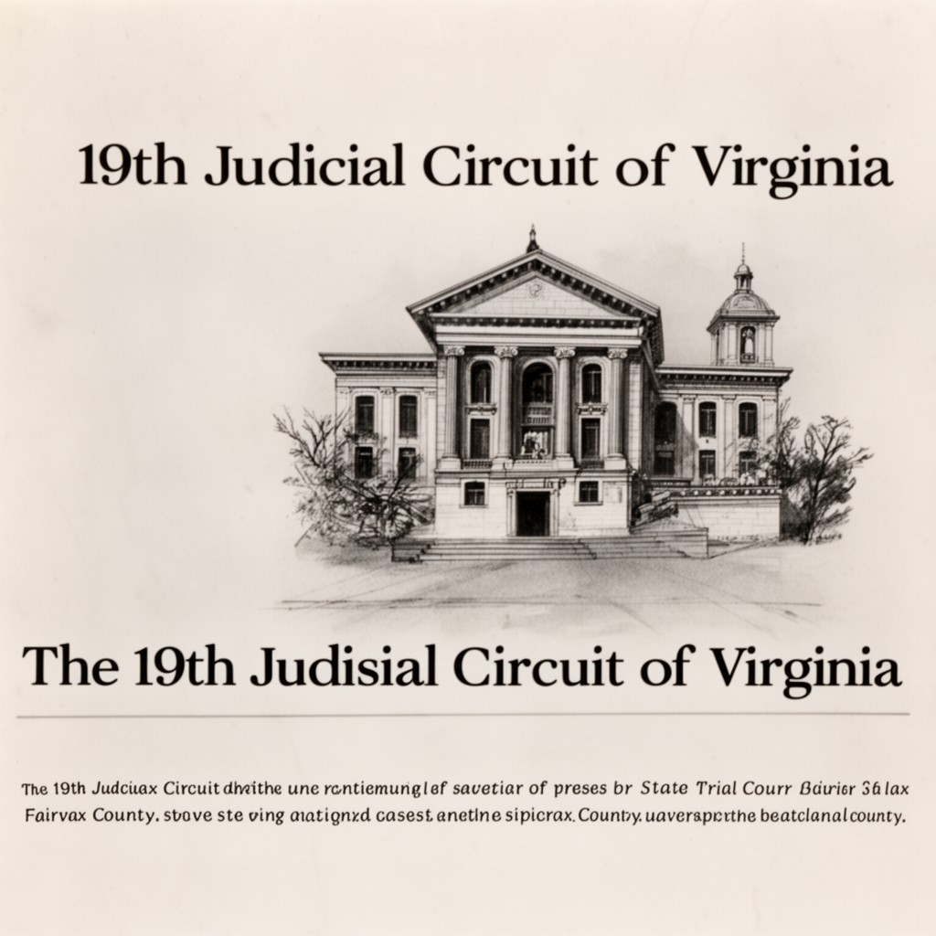 AI-generated illustration of 19th Judicial Circuit of Virginia