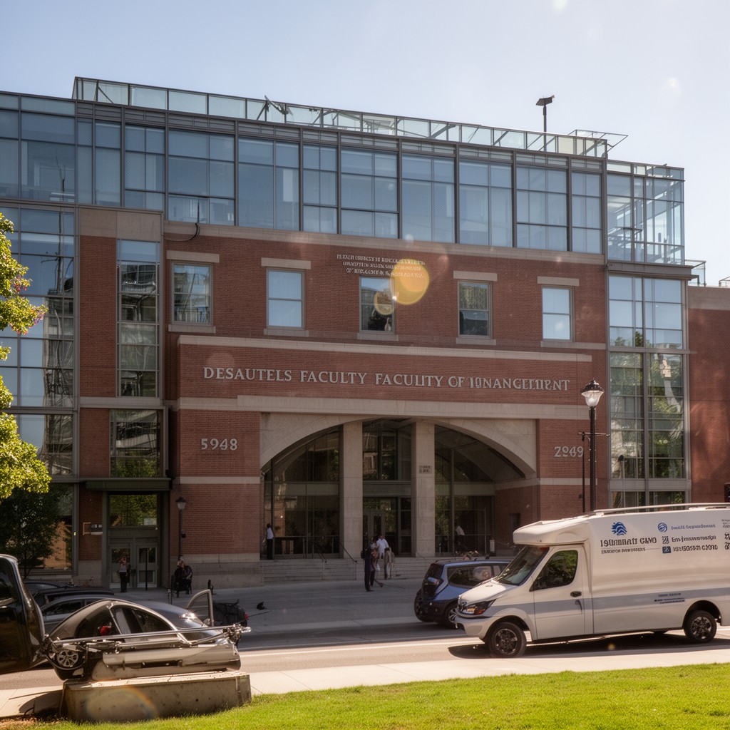 AI-generated illustration of Desautels Faculty of Management