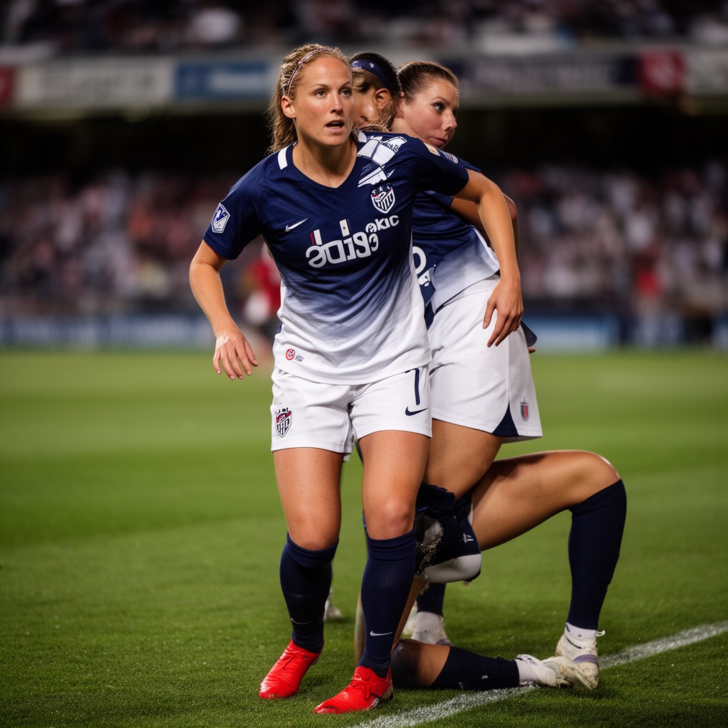 AI-generated illustration of Becky Sauerbrunn