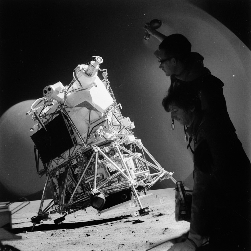 AI-generated illustration of Apollo 11