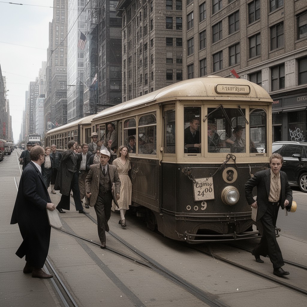 AI-generated illustration of Chicago Railways Company