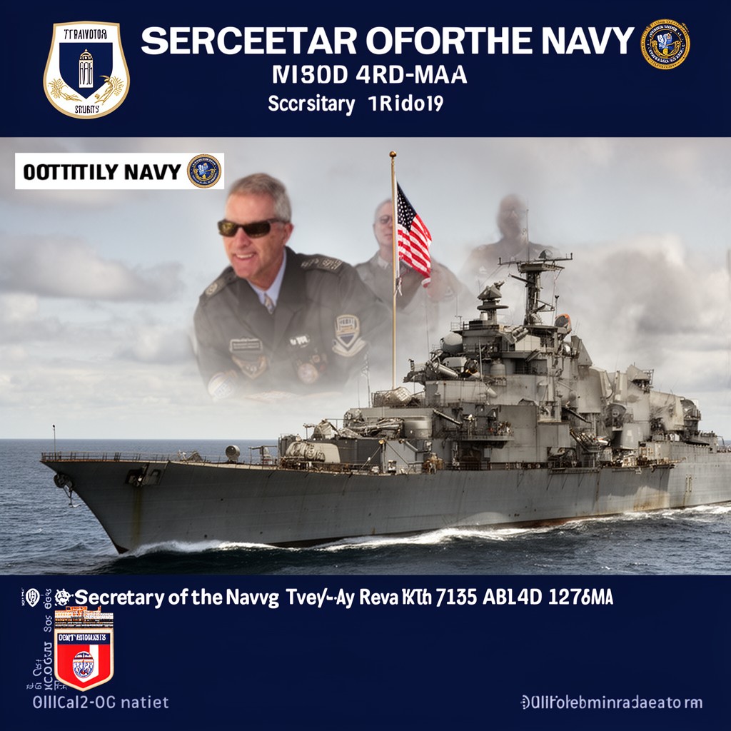 AI-generated illustration of Secretary of the Navy